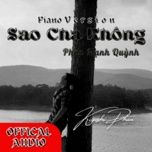 Sao Cha Không (Piano Cover)